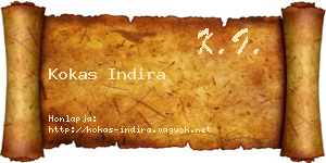 Kokas Indira névjegykártya